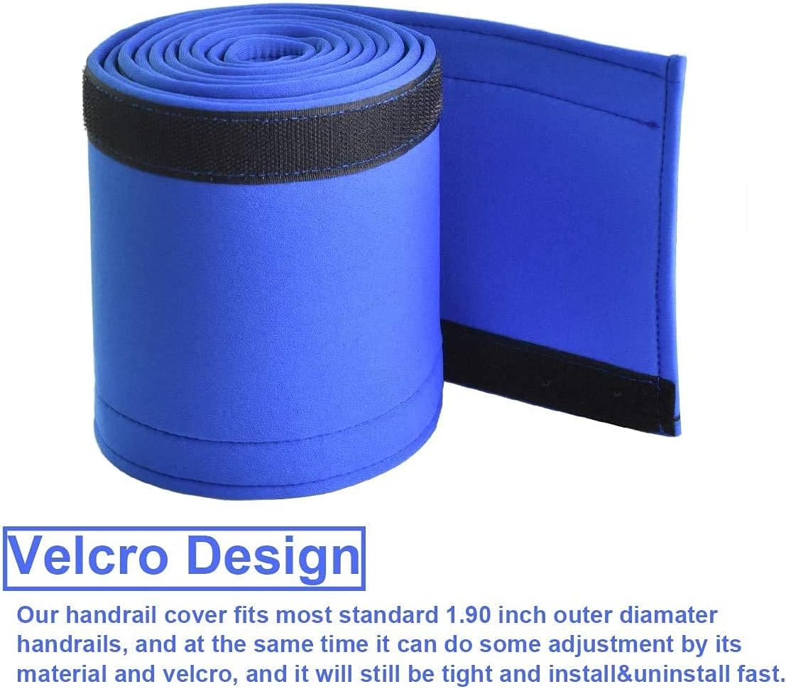 Sangen Swimming Pool Hand Rail Cover, 1.9 Inch Diameter Pool Rail Grips, Royal Blue Swimming Pool Anti Slip Handrail Covers(4 Feet) : Patio, Lawn & Garden