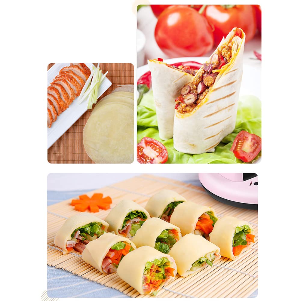 Pequeño creador de crepé, Fabricante de panqueques eléctricos inalámbricos con tazón de batería, Adecuado para panqueques, panqueques, Tortillas