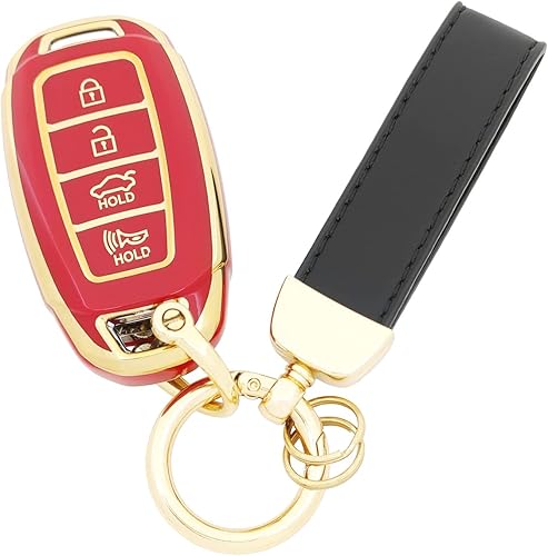 Miniatura 8 de Funda protectora de TPU suave de 360 grados para Hyundai Palisade Elantra Kona Azera Santa Grandeur IG Key Fob