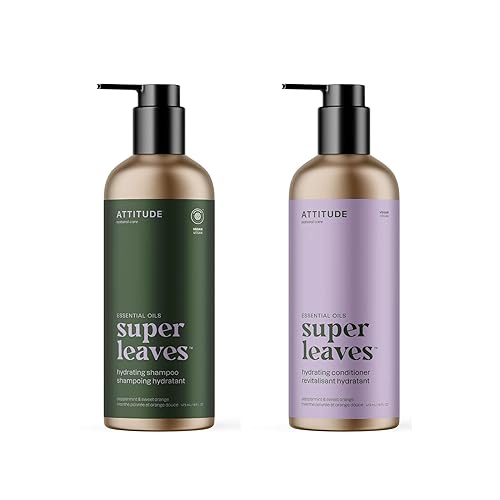 Bundle of ATTITUDE Champú y Conditoner para el cabello con aceites esenciales, ingredientes a base de plantas y minerales, productos de belleza