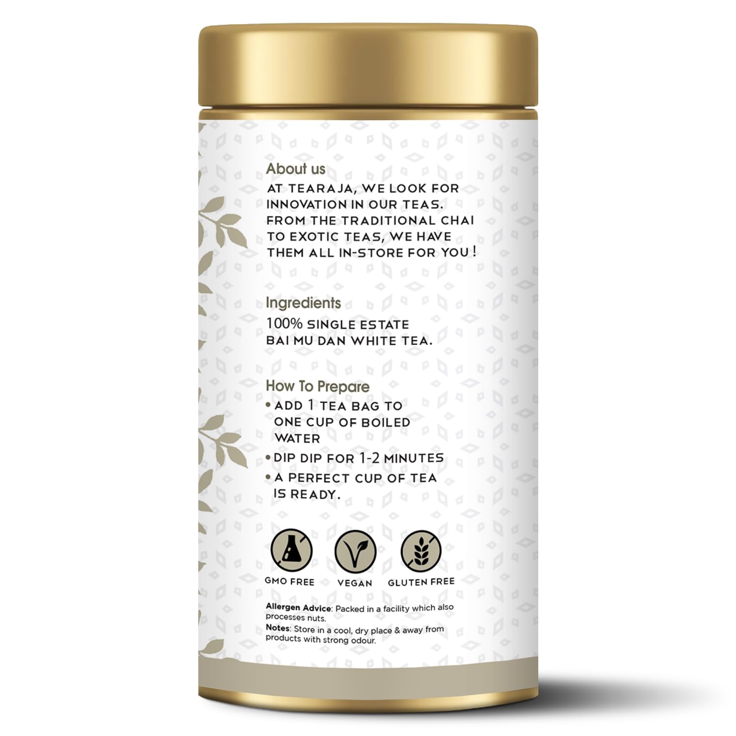 Makaibari Bai Mu Dan White Tea ( Pai Mu Tan or White Peony ) 20 Pyramid Tea Bags | 100 % Pure Single Estate | Makaibari | White Tea | Rich In Antioxidant | Leads to Healthy Lifestyle | Staple Free | Hand Made 1