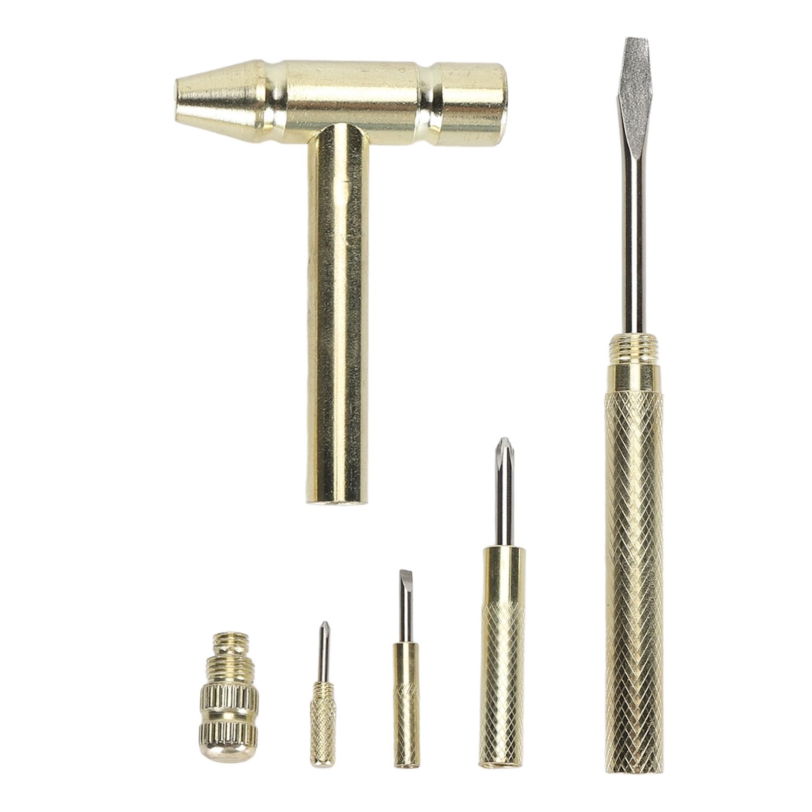 Mini Hammer Small Hammer 6 in 1 Carbon Steel Hammer Screwdriver Wrench Mini Multifunction Hammer Hand Repairing Tool for Home Electronic Maintenance