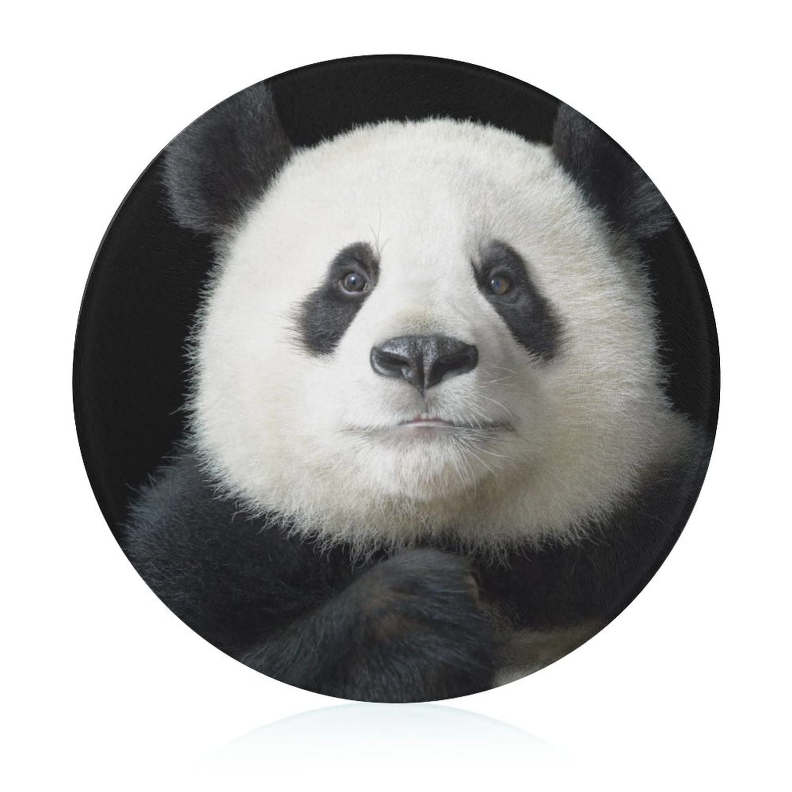 Planche en verre haut de gamme Panda Noir Blanc élégant plateau de cuisine