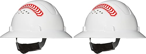 Coast SH300 Casco de seguridad de ala completa con flechas reflectantes direccionales, color blanco (paquete de 2)