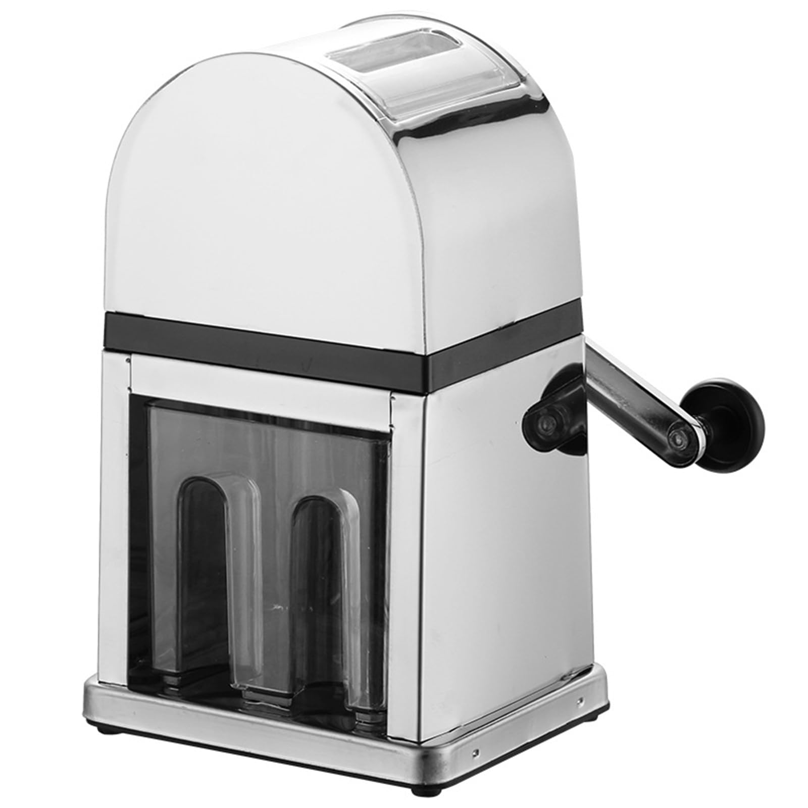 Trituradora de Hielo Manual, máquina de Afeitar con trituradora de Hielo de Acero Inoxidable, con manivela, para Conos de Nieve, granizados, cócteles congelados y Hielo picado