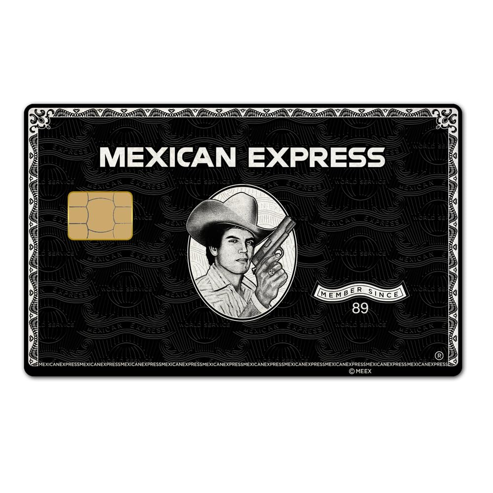 Elegend Mexican Express Credit Card Skin - Debit Card Skin Sticker for Transportation, Key, Debit, Credit, Slim, Waterproof, Anti-Wrinkling Removable Bank credit card sticker
