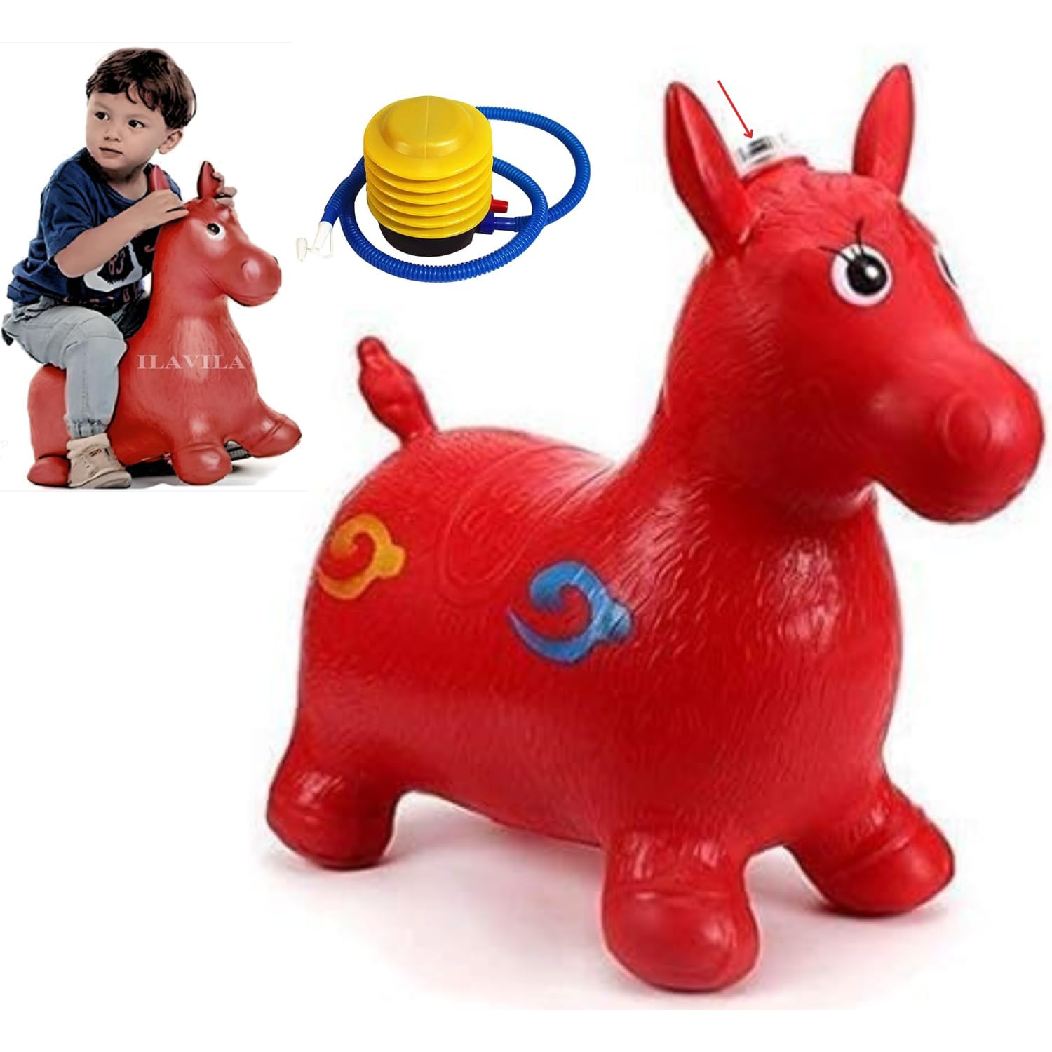 ILAVILA Air Animal Shape Jumping Toys Riding Bouncing Hopper Toy for Kids Big Size Colour and Characters May Vary As Per Availability Multicolour (B0DDJQN3HZ) Amazon Price History, Amazon Price Tracker
