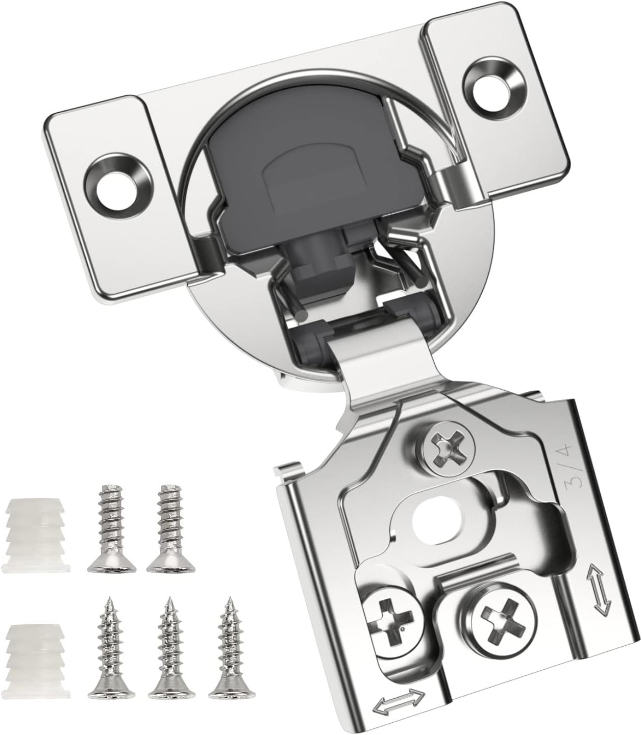 3/4" Blum® Compact Soft-Close BLUMotion Overlay Hinge - Pack of 10