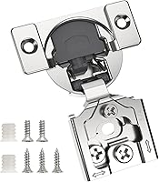 Vista 7 de Chibery 50 Pack 1-5/16" Overlay 3D Soft Close Concealed Hinge for Face Frame Door, Smooth Slow Self Closing Hinges, Satin Nickel, Hidden 105° Open