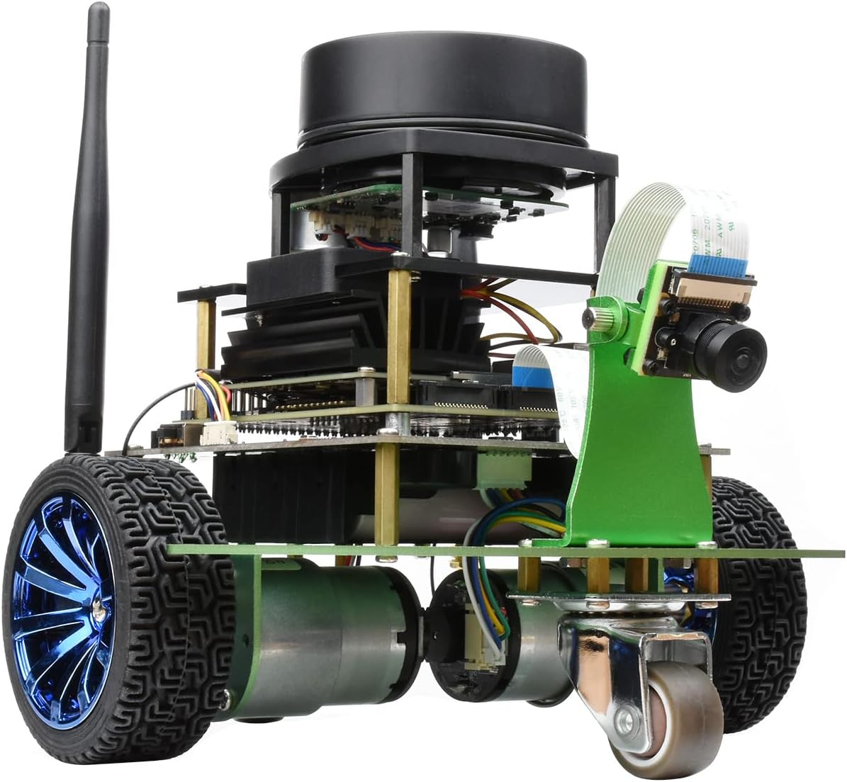 Waveshare JetBot Professional Version ROS AI Kit Compatible with The NVJetbot Open-Source Project Program AI Robot Lidar Mapping Vision Processing RP2040 Microcontroller Accessories Only