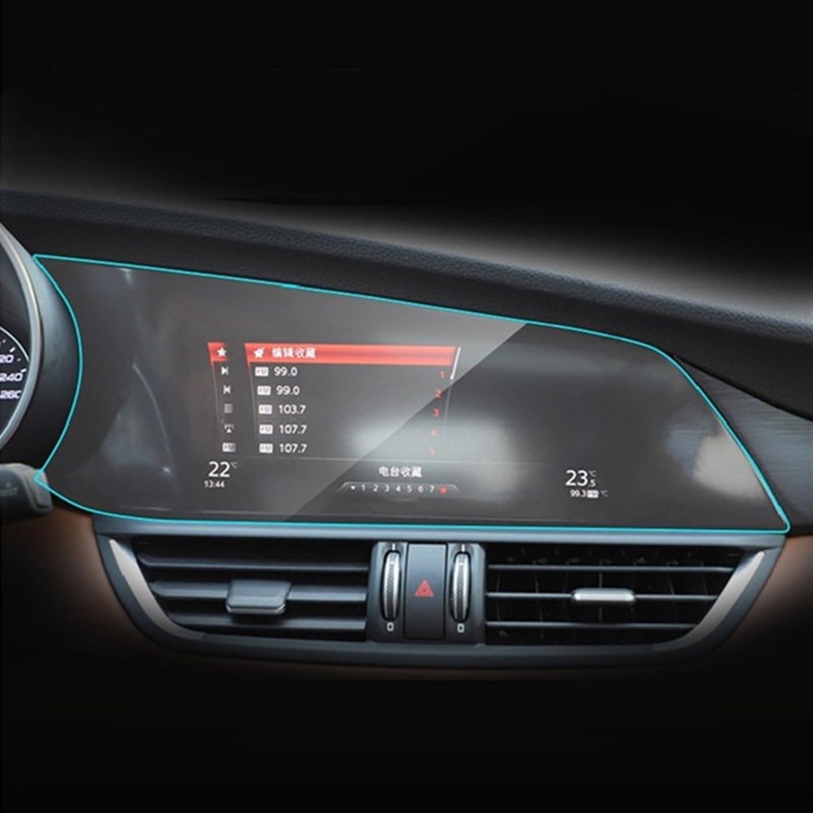 Pellicola display per GPS Compatibile Con Alfa Per Romeo Per Giulia 2015-2022 2023 Navigazione GPS Per Auto Pellicola Protettiva Schermo LCD Protezione Per Copertura In TPU Membrana 8,8 Pollici ( Colo