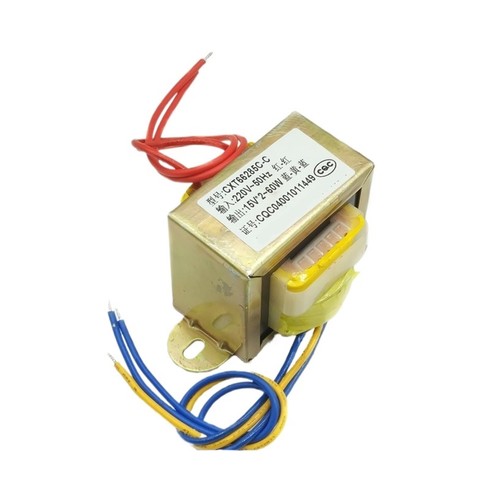 Transformateur AC 220V EI66 double 15V 2A, bobinage haute précision