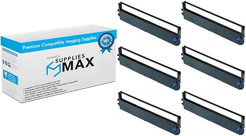 Repuesto compatible para IBM Proprinter 4201/4721/4722/4732/II/III cintas negras para impresora (6/PK) (011220)