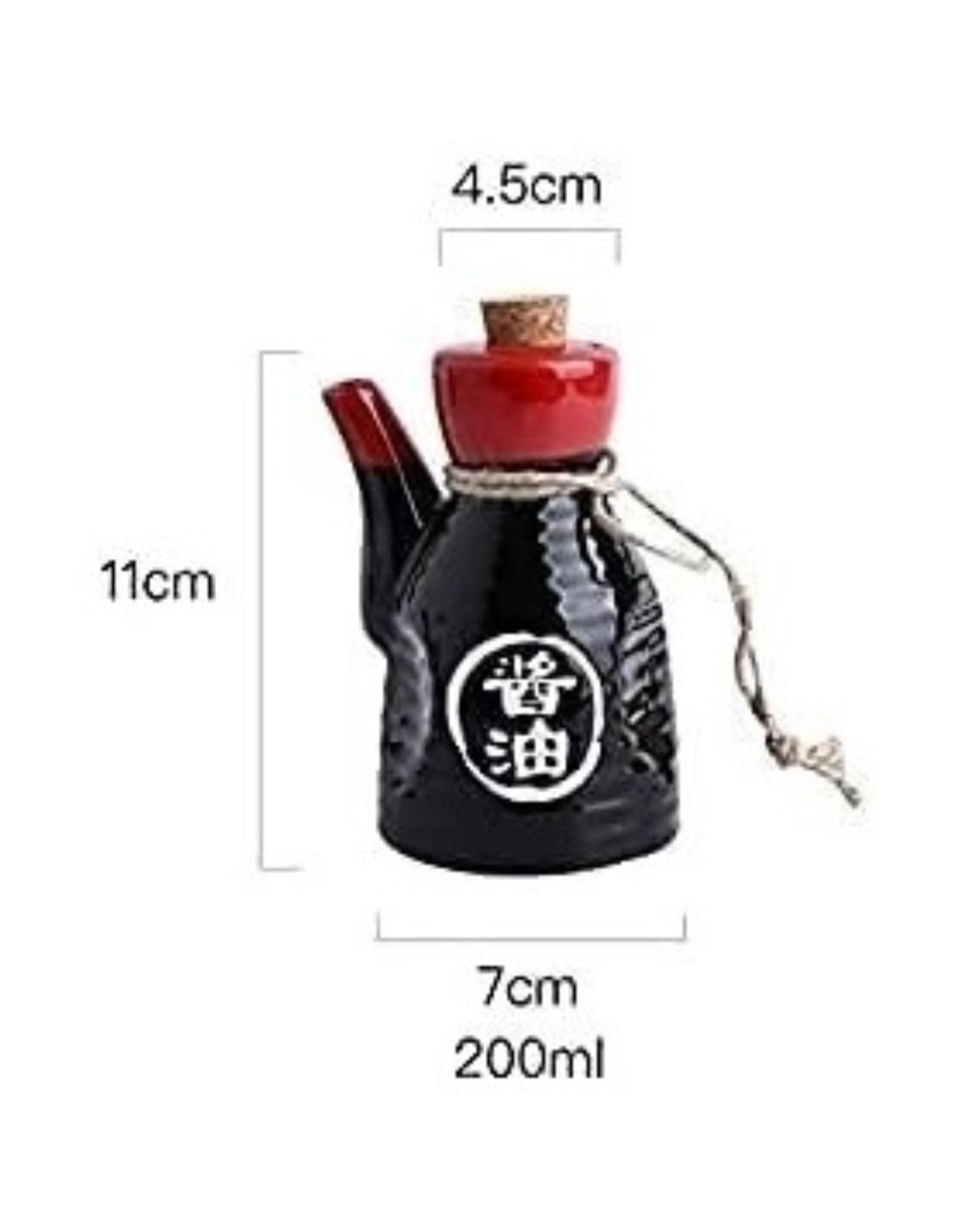 Dispenser per Olio e aceto, Bottiglia in Ceramica, Bottiglie Moderne in Ceramica per condimenti liquidi da Tavolo