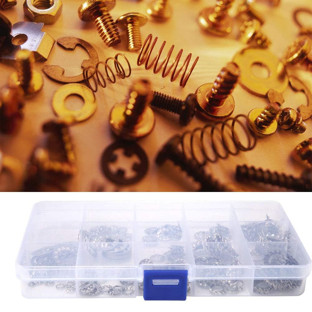 240 Pcs Star Washer 304 Stainless Steel Universal Toothed Washer Compartment Kit