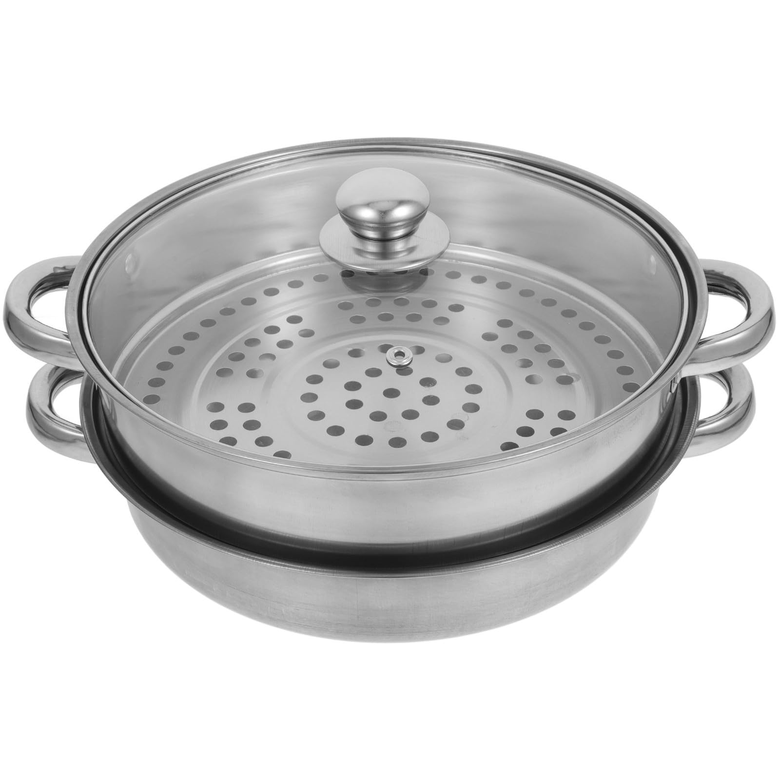 Cuiseur vapeur pour aliments en acier inoxydable double couche Toyvian facile à nettoyer