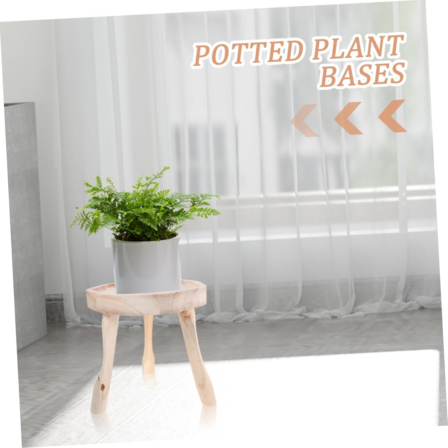 Wooden Plant Stand Riser Detachable Plant Stool for Flowerpots Sturdy Wooden Display Stand for Indoor Versatile Home Decor Rustic to Clean