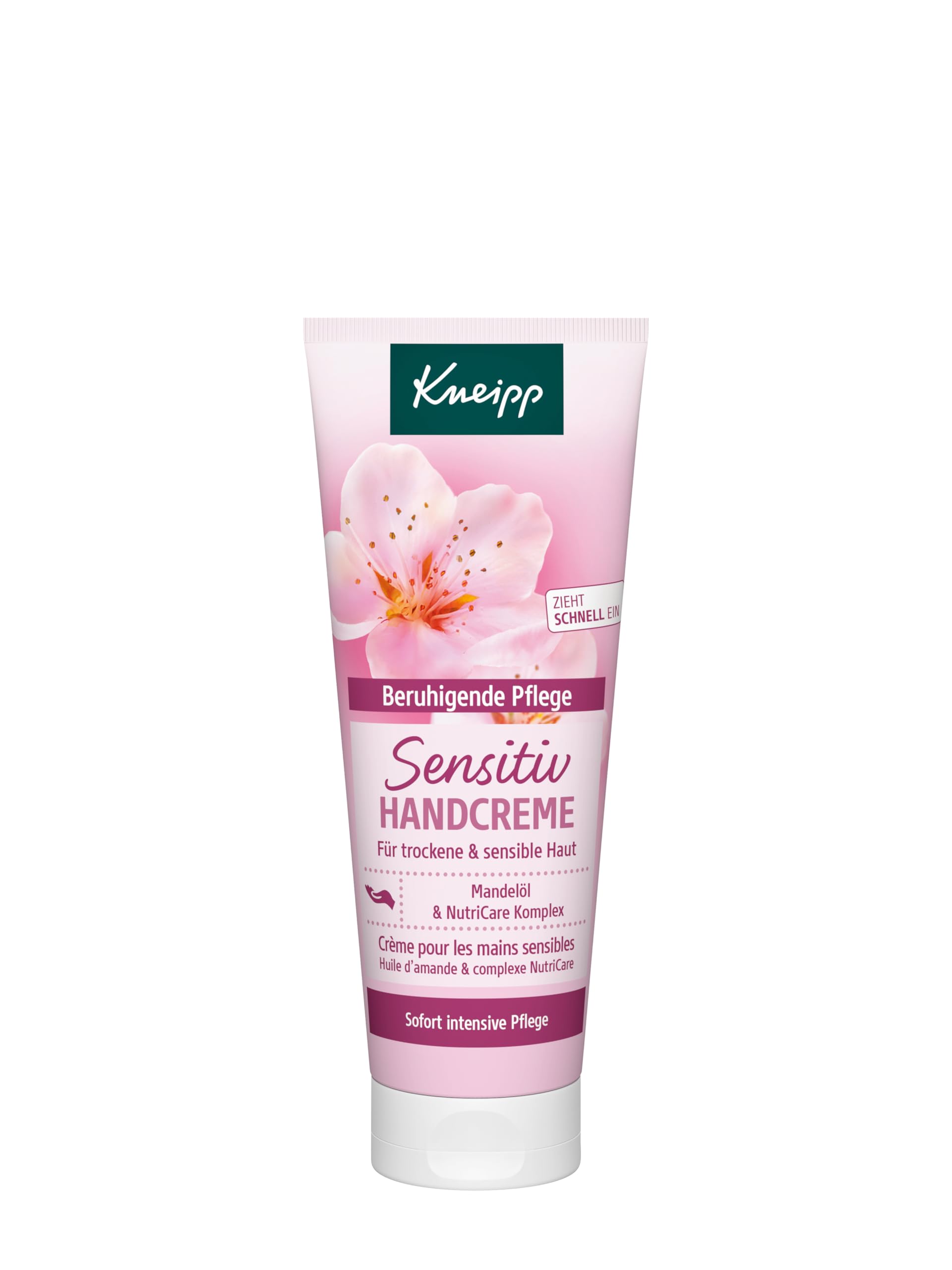 Kneipp Sensitiv Handcreme - Für trockene & sensible Haut - Mandelöl & NutriCare Komplex - 75ml