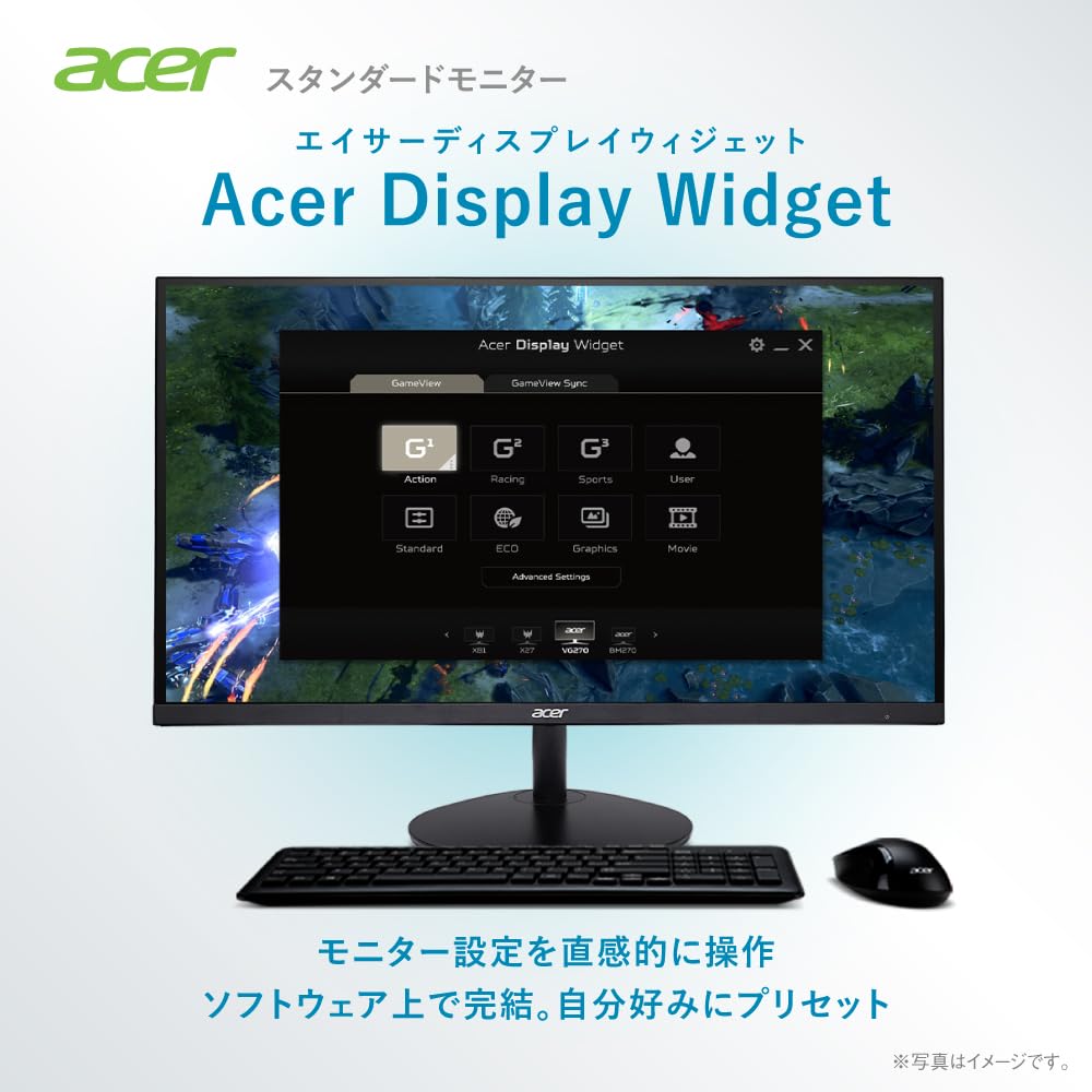 Amazon.co.jp: Acer モニター 27インチ 4K UHD 10億7000万色 広