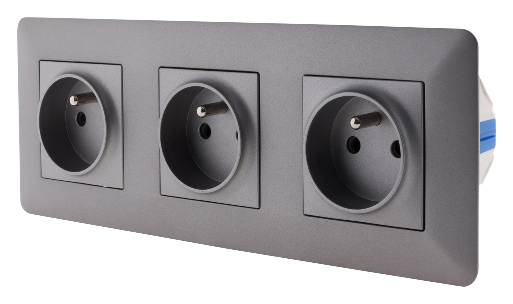 Zenitech - Triple Prise 2P+T Artezo - Titanium