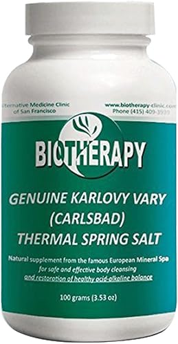 Biotherapy Karlovy Vary - Sal termal de agua mineral curativa, suplemento mineral natural, limpiador corporal, apoya el sistema inmunológico y
