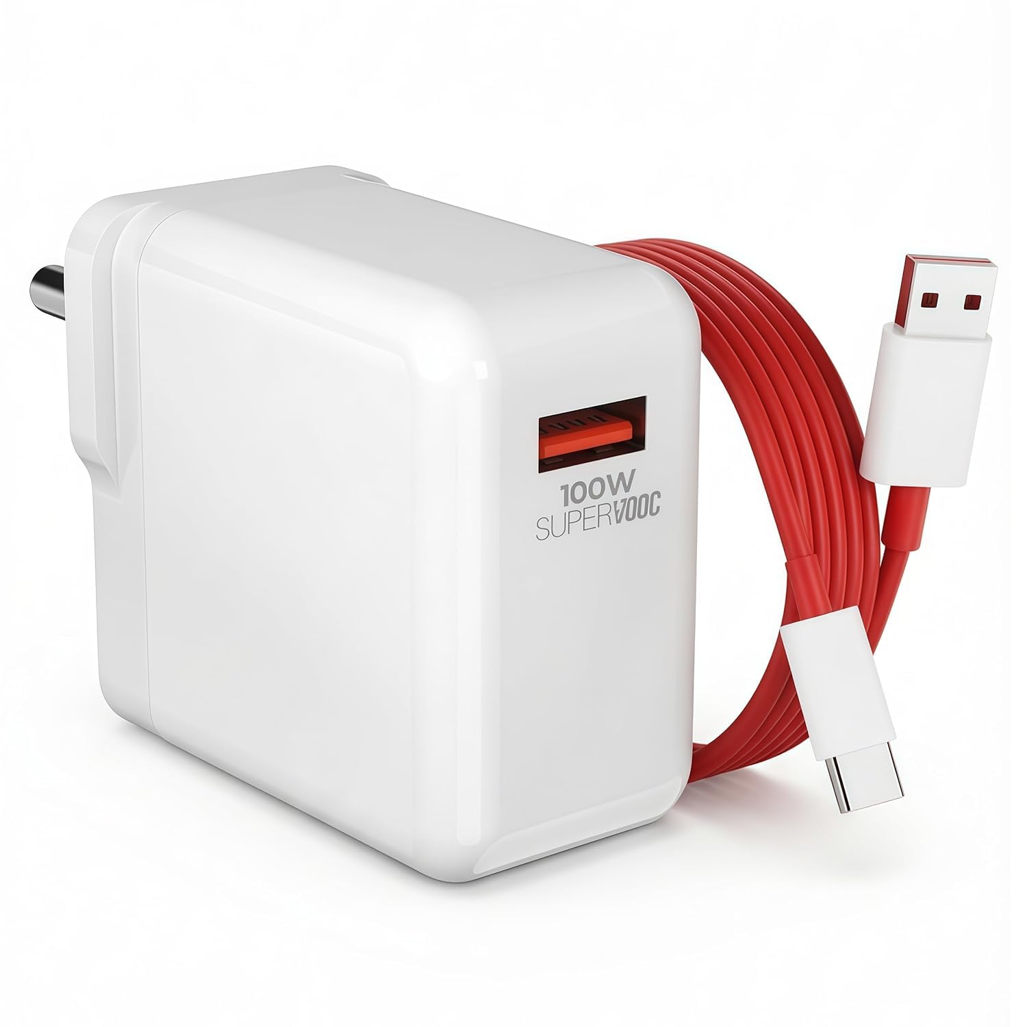 100W SuperVOOC Fast Charging Adapter with Type-C Cable | High-Power USB-C Wall Charger Compatible with OnePlus/Realme/Oppo & Type-C Devices | Supports VOOC/SuperVOOC/Dart/Dash/Warp & QC 3.0-image-35