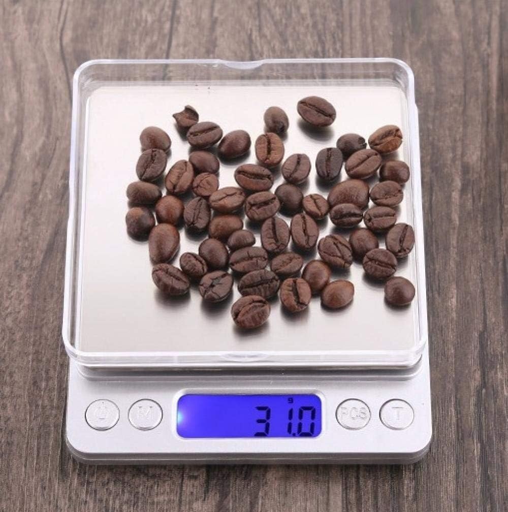 Báscula de gramos portátil, Báscula electrónica portátil digital de cocina, báscula de bolsillo de precisión for joyas, balanza de pesaje, herramientas de cocina(1000g 0.1g)