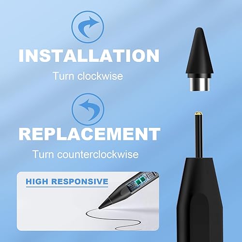 Miniatura 7 de EFAITHFIX Lápiz óptico universal para iPad con pantallas táctiles compatible con iPhoneiPad proMiniAirAndroidMicrosoftSurface All Touch Screen,