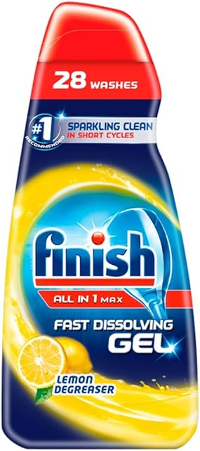 Finish Dishwasher Degreaser Gel, Lemon, 700ml