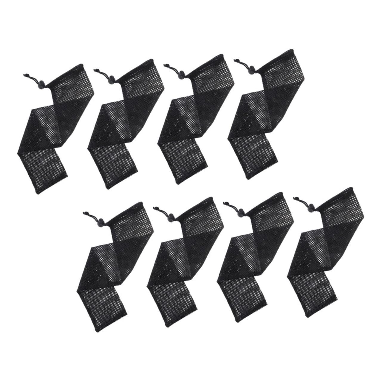 Sosoport 40pièces Alimentateurs Maille pour Oiseaux De Nourriture à Tirage Accessoire Pratique pour Oiseaux Jardin Noir