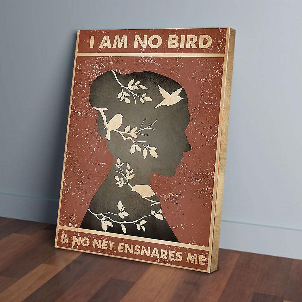 YAASIMOULE I Am No Bird And No Net Ensnares Me Canvas Prints