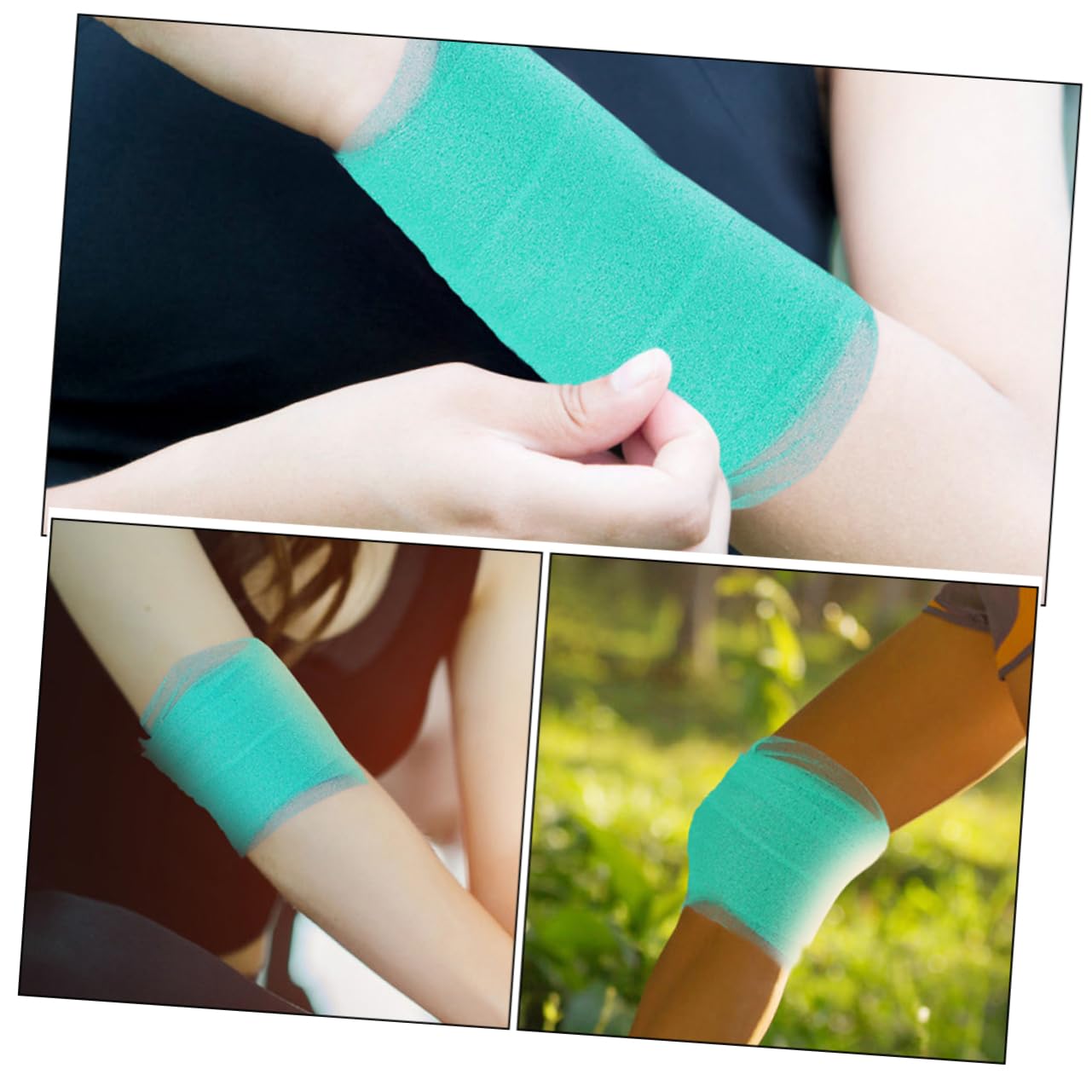 FRCOLOR 2 Rolls Wrist Protective Tapes Sports Tape Wraps for Sports Elastic Tapes Skin Protective Bandages Portable Sports Wraps Training Athlete Tape Sports Wrist Tapes Body Joint Wraps