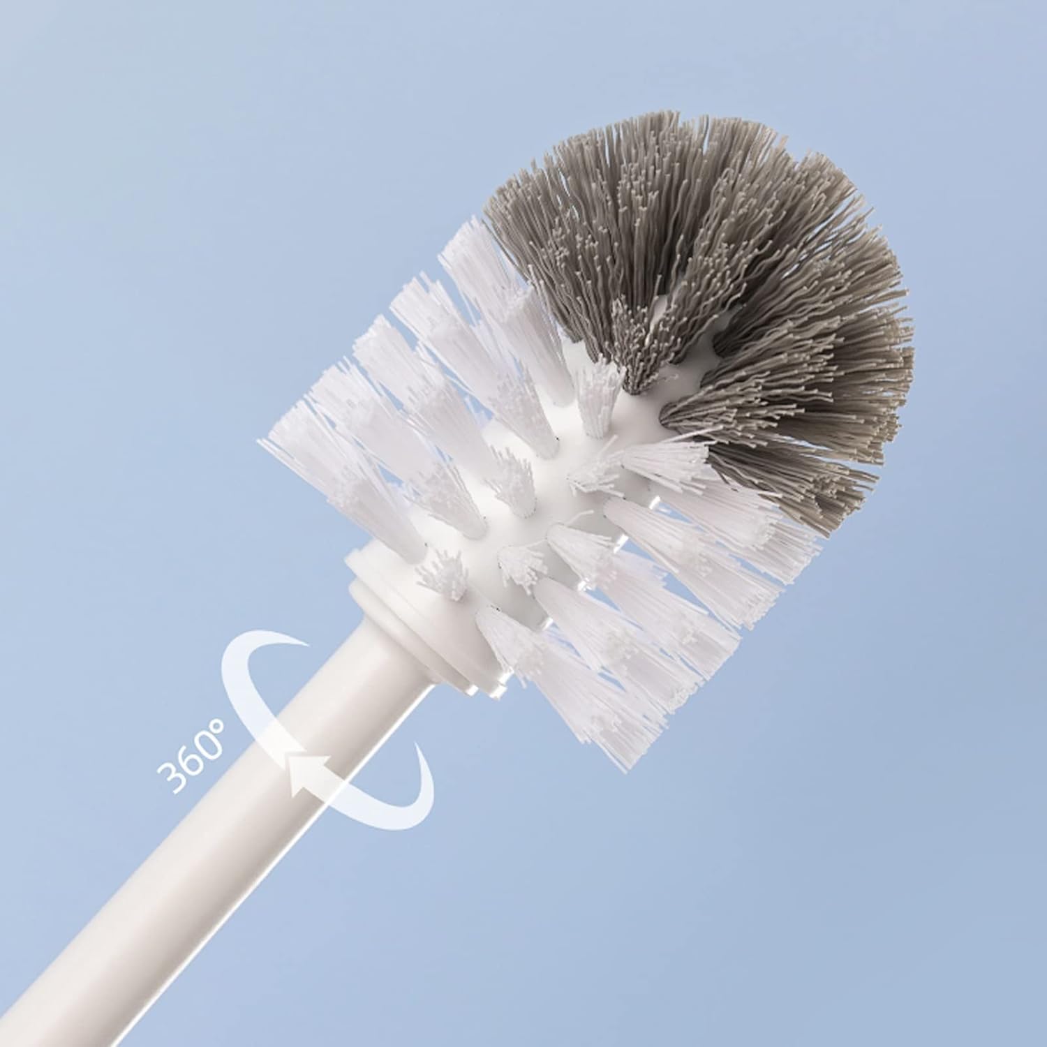 Toilet Brush Holder Toilet Brush Household Toilet No Dead Angle Clean Wall-Mounted Squat Toilet Hanging Toilet Brush Long Handle Toilet Brush Toilet Brush Holders(C)