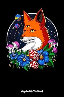 Psychedelic Notebook: Psychedelic Fox Third Eye Trip Notebook