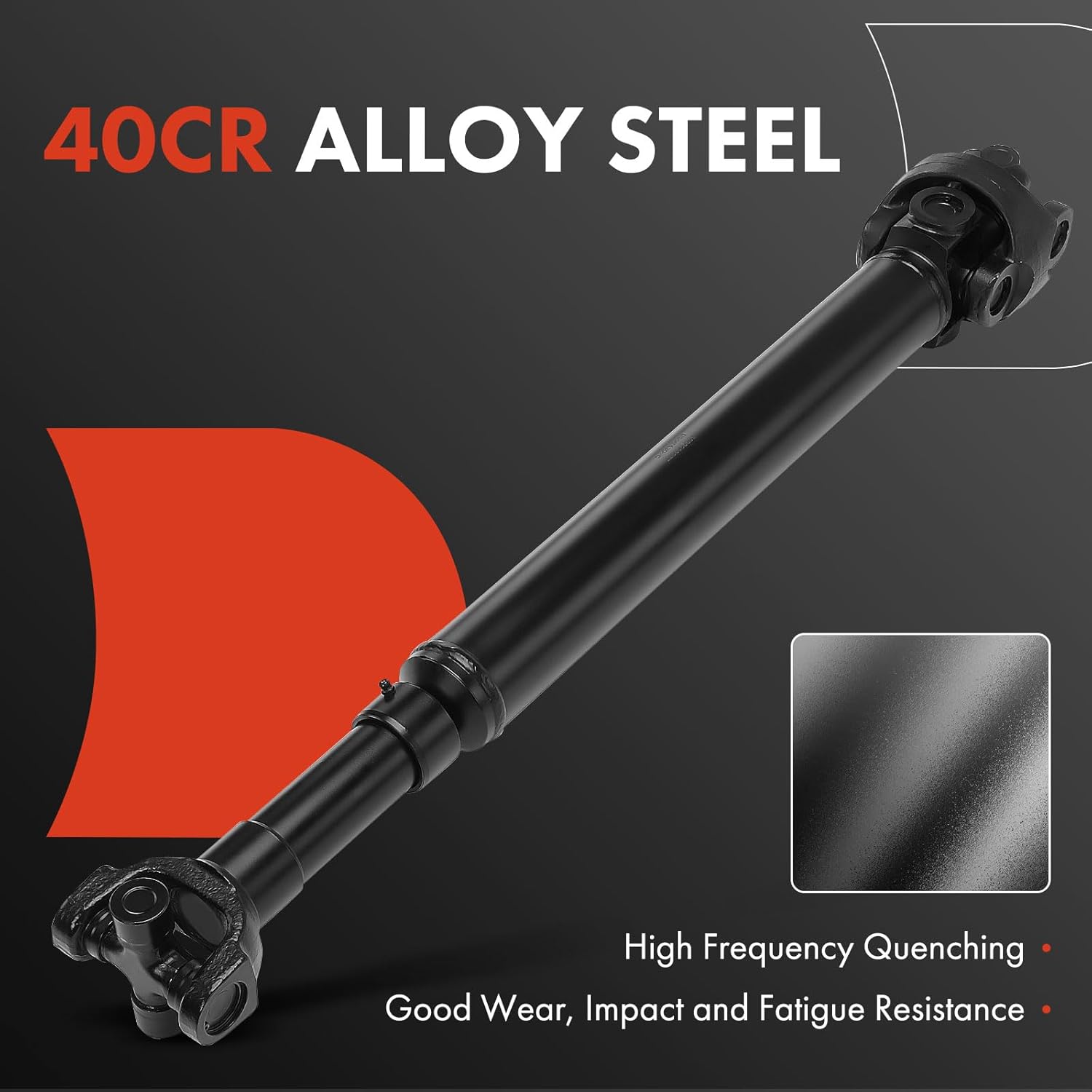 A-Premium Rear Complete Drive Shaft Prop Shaft Driveshaft Assembly Compatible with Ford Bronco 1985 4.9L 5.0L 5.8L, Bronco 1986 5.0L 5.8L, 4WD