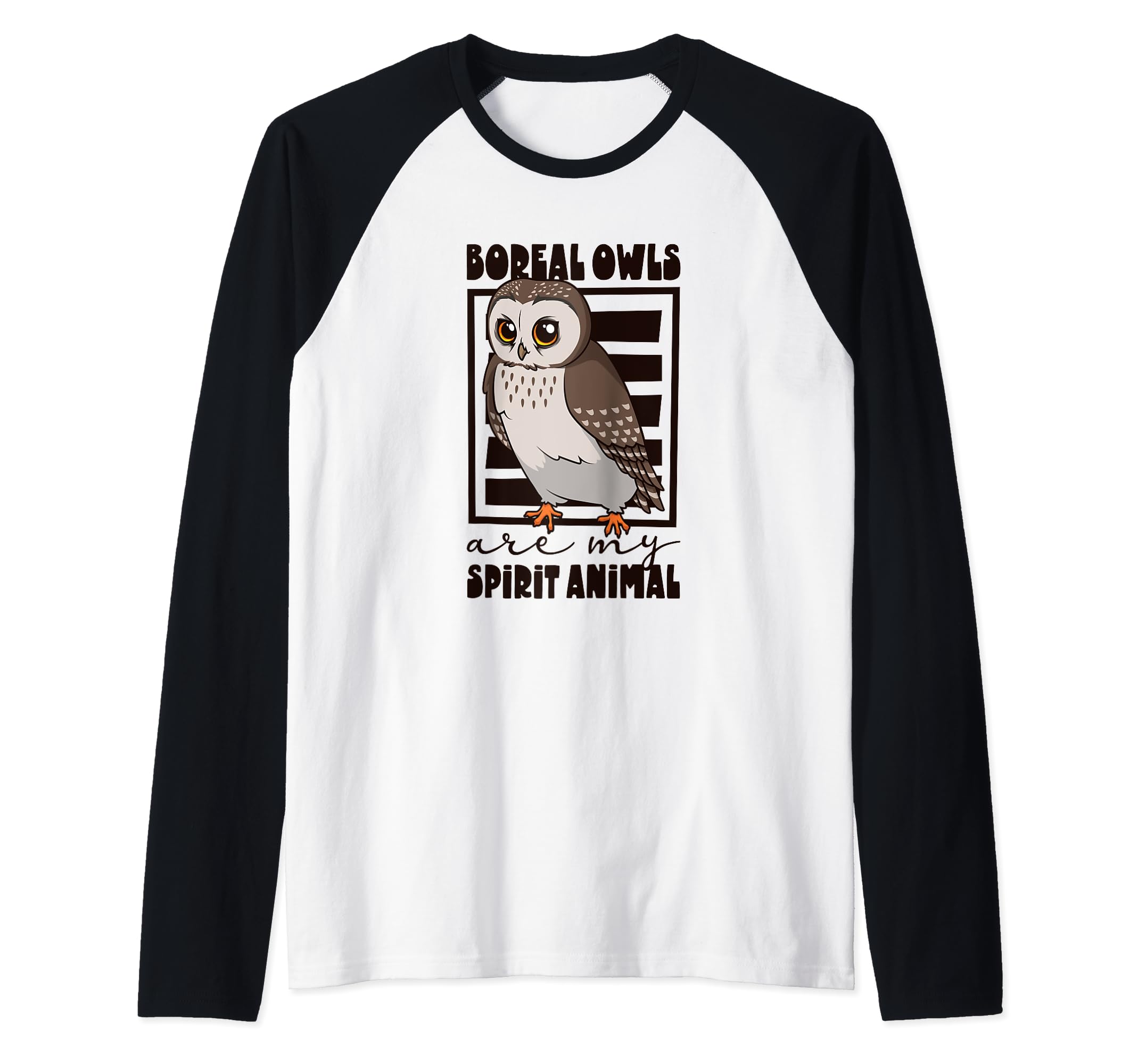 I love Boreal Owls Raglan Baseball Tee