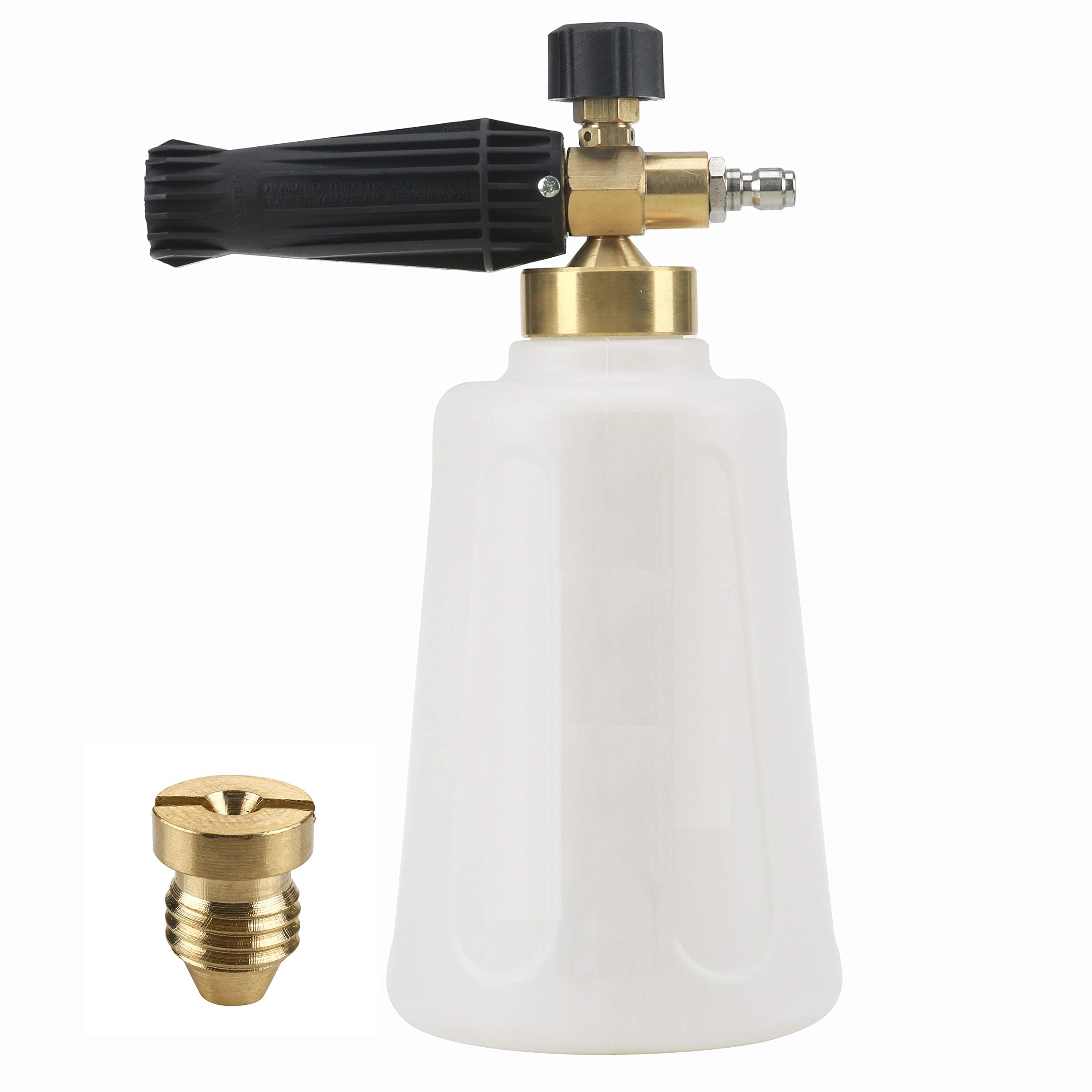 Unifizz Pressure Washer Foam Cannon for Car Wash Snow Foam Lance, Additional Orifice Nozzle 1.1mm, 1/4 Inch