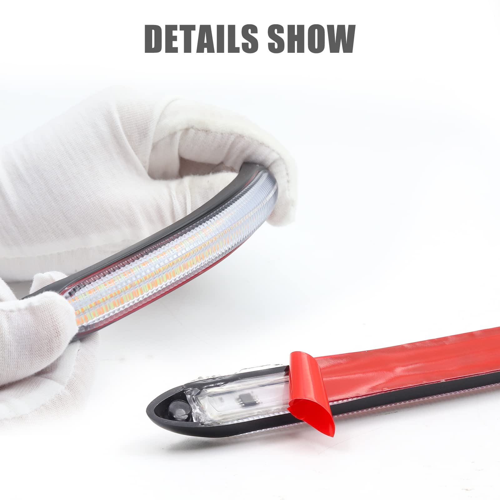 Clignotant Intégré 12V Feux De Jour LED Yctze Pour Voiture - 2x30 LED DRL + Clignotant, 12V DC | Blanc 6700K Accessoire Auto LED