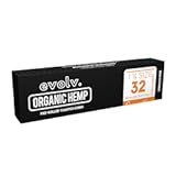 EVOLV Pre-Rolled Organic Toasted Hemp Cone Wraps &vert; Size&colon; 1 1&sol;4 &vert; Artisan Crafted & Hand-Rolled &vert; 32 Pack