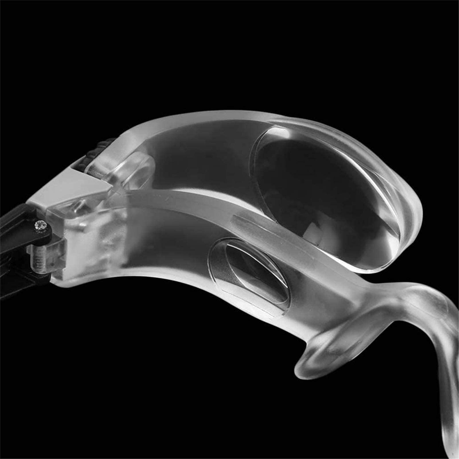 Stirnlupe, beleuchtete Lupenbrille mit Frontbefestigung, Leselupe mit optischen Linsen, 1,5 x bis 3,8 x, Kopfbandmodus, tragbar, professionell, Sehhilfe.