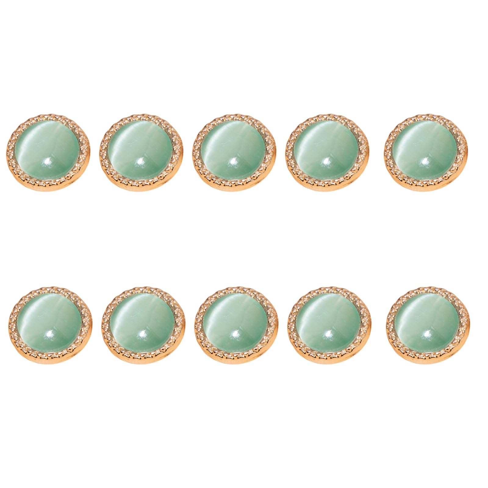 Tsophreniq 10Pcs Dazzling Alloy Buttons Multipurpose Sewing for Garments Jackets Coat Shirt Clothing Dressmaking Decoration Garment