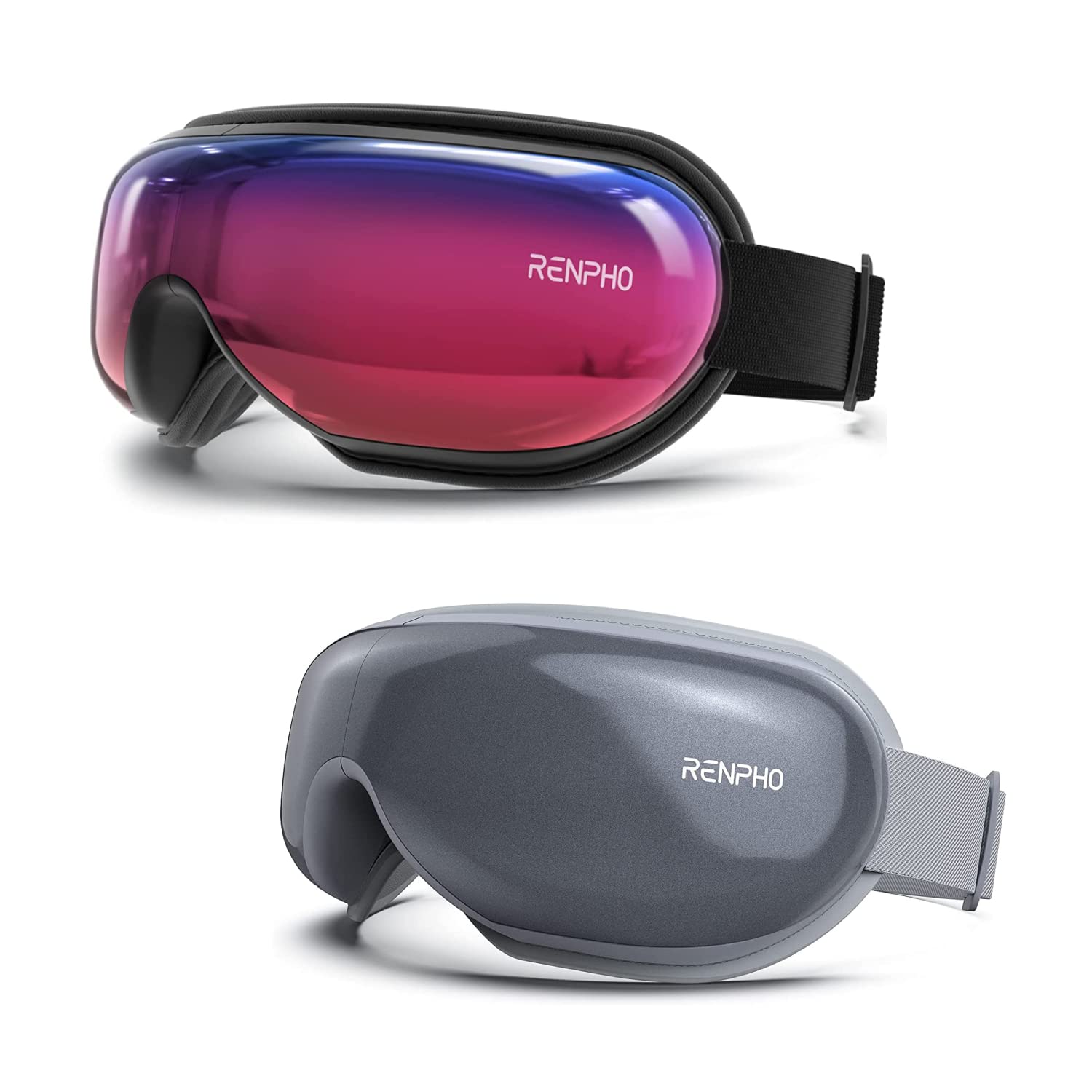 RENPHO Eye Massager with Heat Gradient Purple Gray