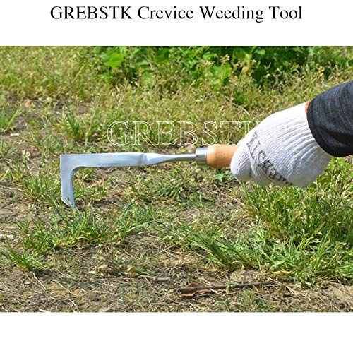 Grebstk Crack Weeder Crevice Weeding Tool Manual Weeder Beech Handle Lawn Yard Gardening Tool #TOP6