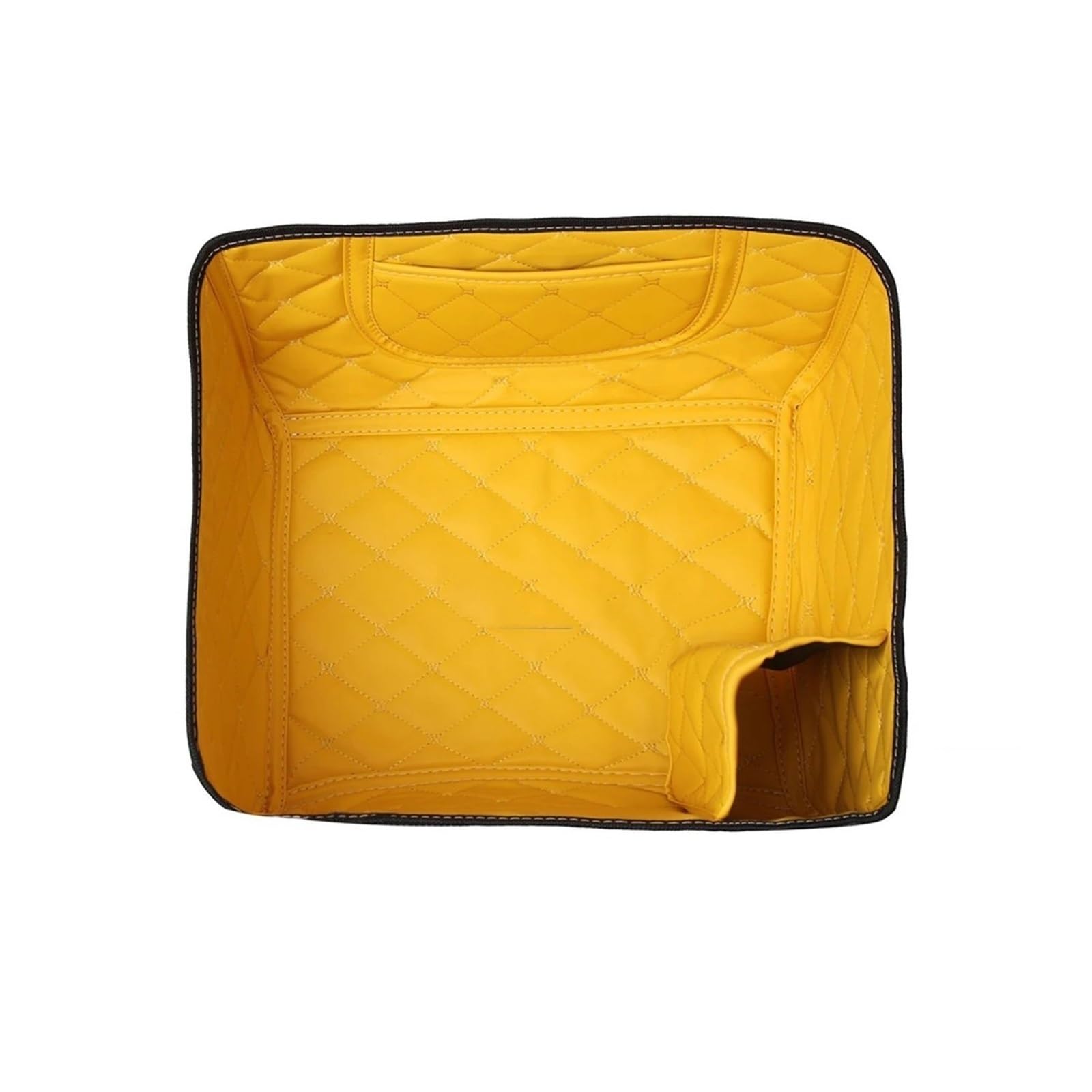 motocyklowyTopcase 45L Motocyklowy Top Box Tylna pokrywa bagażnika Podkładka Tylna Skrzynka narzędziowa Wewnętrzna wyściółka Poduszka Skóra PU bagażnika motocykla(Yellow)