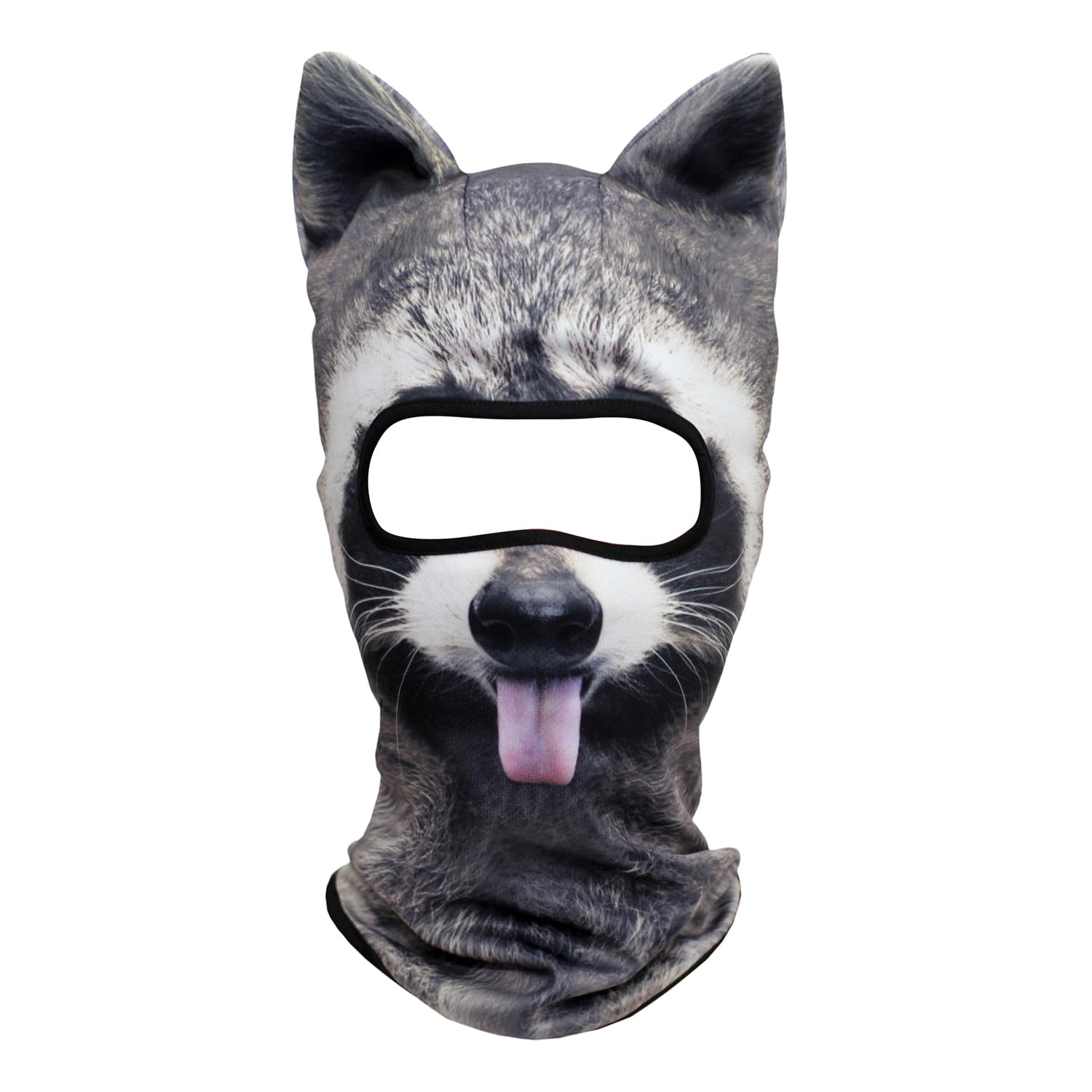 WTACTFUL 3D Animal Ears Balaclava, Breathable Face Mask for Halloween