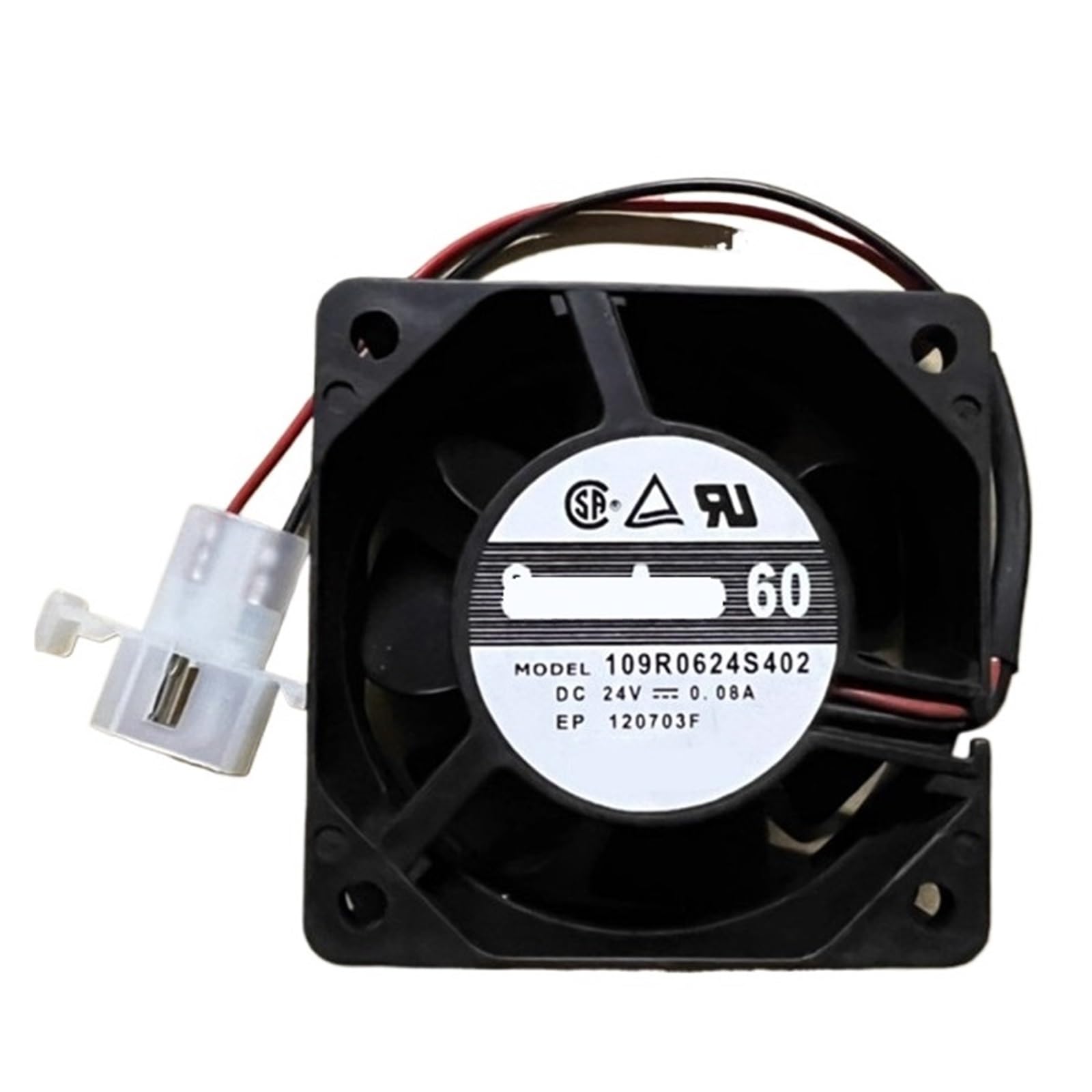 YMUGUEGH 1pcs 109R0624S402 24V 0.08A 6025 2-wire cooling fan