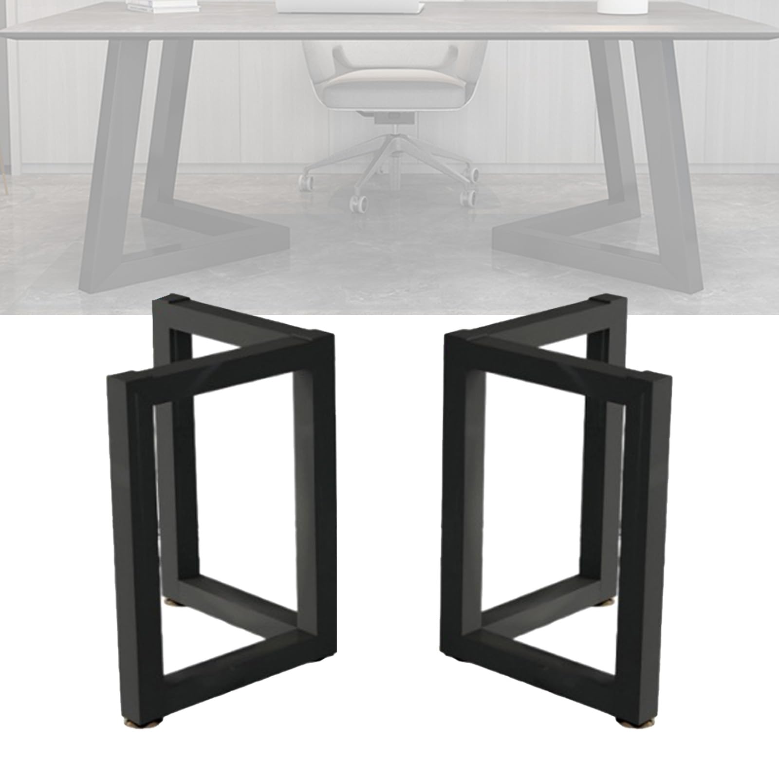 Metall-Tischsockel – robuste industrielle Schreibtischbeine, V-förmiges Dreieck-Design, DIY-Tischstütze, abnehmbarer Möbelbein-Ersatz