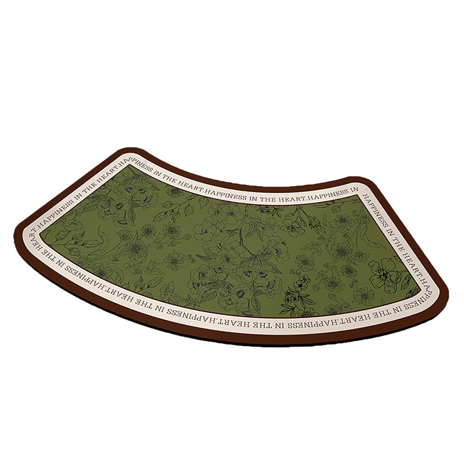 Generico Tappeti da Bagno Antiscivolo a Forma ad Arco Assorbenti Stampati per Bagno,C,60x120cm(24x47in) | Asciugatura rapida, facile da pulire