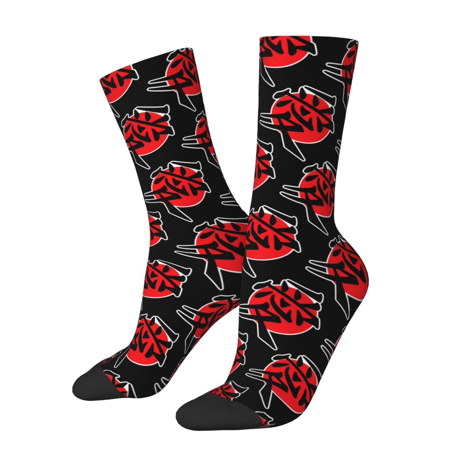Lawenp Love Japanese Kanji Symbol Socks, Funny Novelty Crew Socks Gift for Men Women Teen