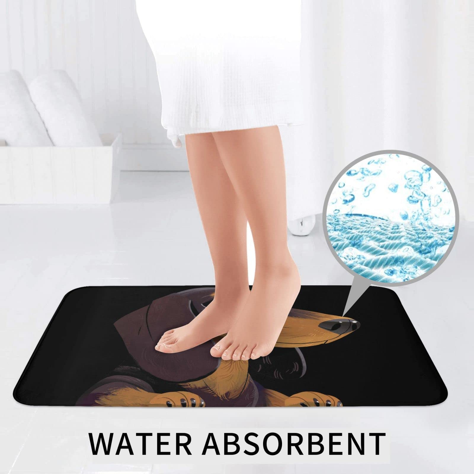 Amazon｜萌え ダックスフント 犬柄 3点セット トイレマット